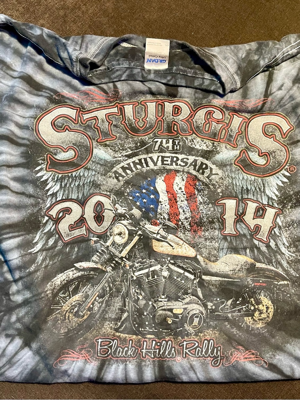 Gildan Black & Gray Sturgis 2014 Kids Motorcycle Graphic Tee
